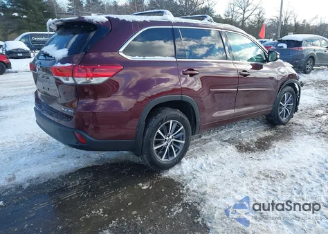 2018 Toyota Highlander Xle from USA, damaged, VIN 5TDJZRFH9JS834035